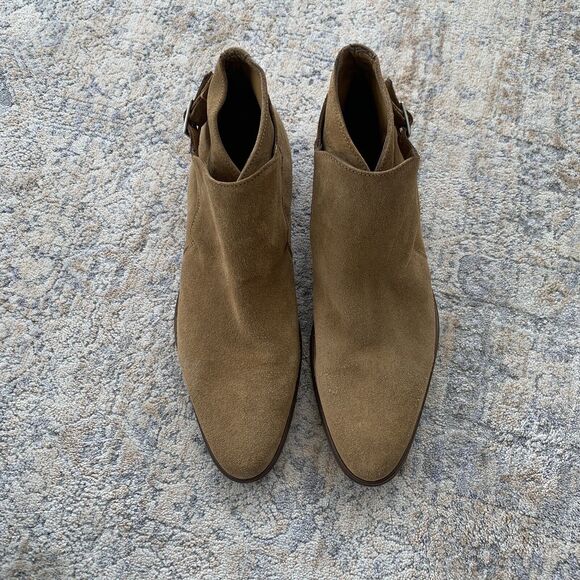 Mens\'s Zara Beige Suede Nubuck SideBuckle Ankle Boots Size 42 US 9 REF: 5603 202 main image 11